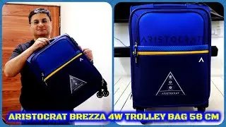 Aristocrat Brezza 4W Strolly Small Cabin Suitcase (58 cm)
