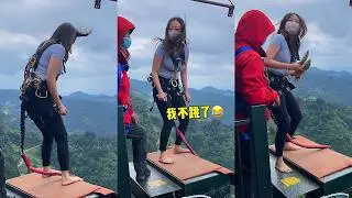 Bungee Jumping With Rope In Beautiful Place:Asmr Bungee Jumping