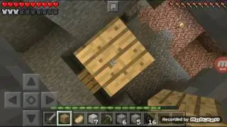 Выживание в Minecraft PE 0.14.1 (четвёртая серия) достройка второго этажа...