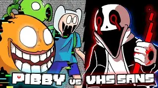 If PIBBY CORRUPTION Met VHS SANS (FNF Animation as UNDERTALE)