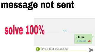 How to solve message sending failed! Message not sent problem solved