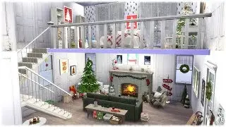 The Sims 4: Speed Build // CHRISTMAS LOFT