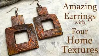 Create Amazing Polymer Earrings with 4 Common Home Items