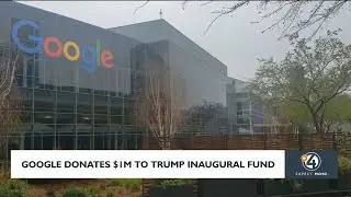 Google donates 1-million dollars to trump inaugural fund