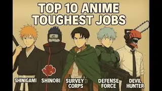 Top Ten Hardest Jobs in Anime #anime #top10 #podcast