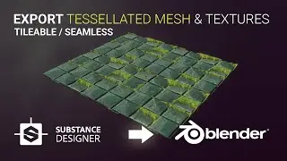 [Tutorial] Export Seamless FBX Mesh & Textures from Substance Designer 2021 to Blender in 5 Minutes