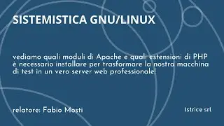 GNU/Linux - configurazione avanzata dei server web