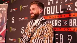 Aaron Chalmers full post fight scrum after Bellator loss