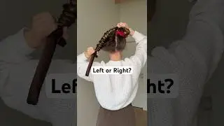 Left or Right? 👇🏼👇🏼👇🏼 #hairhack #beauty #hair #hairstyle #longhair #beautifulcurls #top #grwm