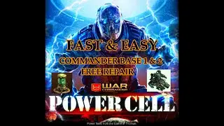 WAR COMMANDER - COMMANDER BASE 1 & 2 FREE REPAIR RUBI ON GUIDED