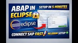 How to Add SAP S/4HANA ABAP in Eclipse| ADT Setup in Minutes |Step-by-Step Tutorial 