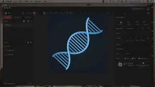 Gravit Designer Vector DNA Speed Drawing