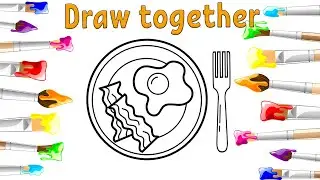 Drawing breakfast | Рисуем завтрак | Таңғы ас