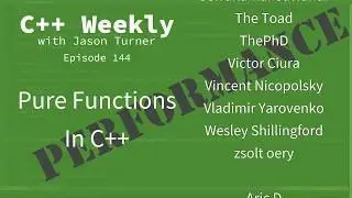 C++ Weekly - Ep 144 - Pure Functions in C++