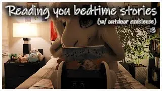 [Furry ASMR] Reading you bedtime stories 💤 (Close whispering, tapping, outdoor ambience)