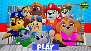🐾Escaping from a BARRY'S PRISON RUN! And BECAME a PAW PATROL FAMILY 