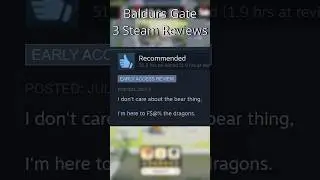 Funny Steam Reviews! Baldurs Gate 3 #gaming #baldursgate3 #funnyvideo