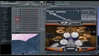 Fl Studio - Beautiful song with pianissimo, virtual acoustic guitar and electric guitar, EZ drummer