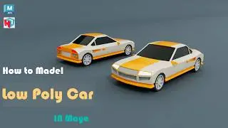 Autodesk Maya | How to Model a Low Poly Car | Maya Modeling Tutorial.