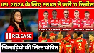 Punjab Kings Release Players List for the IPL 2024 | PBKS Squad 2024 | PBKS New Players 2024