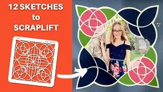 Flip Through 12 Creative Sketch Ideas Using Filigree Template