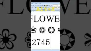 Symbol making by short key's #shortvideo #computer #excel#flowers  #adobeillustrator