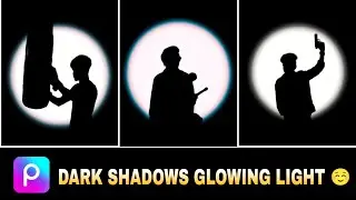 PicsArt Dark Shadow Glowing Effect Photo Editing Tutorial | Dark Shadow Photo Editing 2023 🔥