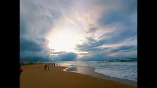 Sun rise view at Chandrabhaga beach, Konark Odisha