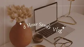 6 hour study vlog, a sunday study vlog, plan with me