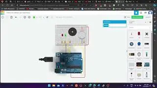 Sistem Pendeteksi Gas Sederhana TinkerCad D3 ELKA PENS