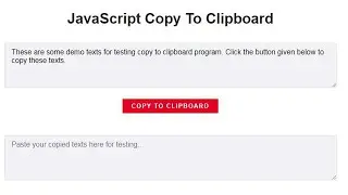 JavaScript Copy To Clipboard Text With CSS | Copy On Click