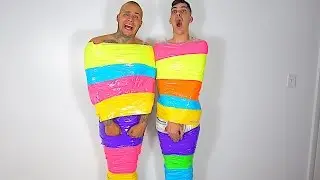 DUCT TAPE ESCAPE CHALLENGE!!! (EXTREME ESCAPE)