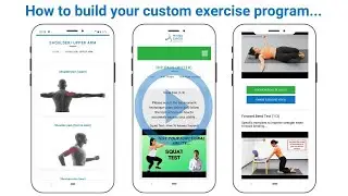 Develop A Custom Exercise Plan...