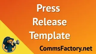 How to use a press release template
