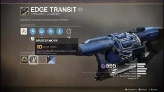 Destiny 2 Edge Transit GOD roll at last 20181024