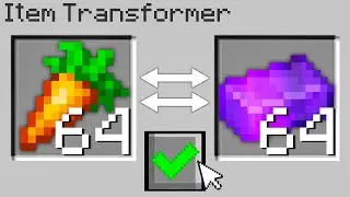 Minecraft Bedwars but I can transform any item in the game...