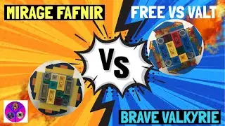 Brave Valkyrie VS Mirage Fafnir | LEGO BEYBLADE battles | BEYBLADE BURST Super King