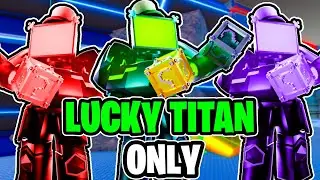 Using ONLY Titan CLOVER MAN In Toilet Tower Defense