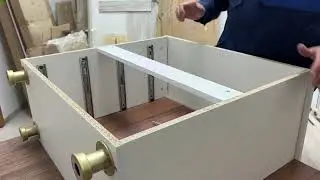 Сборка комода Слим 4 ящ. (шариковые направляющие)