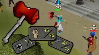 Dragon Warhammer Pking On A 50 Attack Gmaul Pure........PvP World Pking.