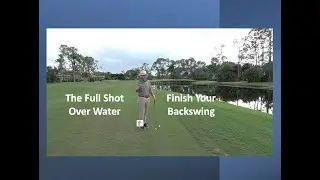 The Full Golf Shot Over Water