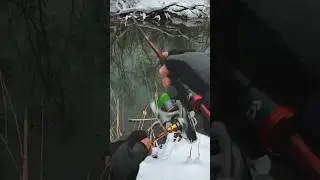 Зима, речка и щукозавры 👍😎 