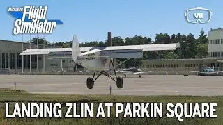 Landing the Zlin Shock Ultra at apron parking square