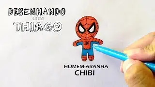 HOMEM ARANHA CHIBI (Desenhando com Thiago 109)