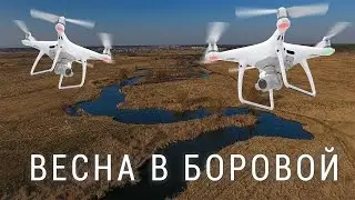 Весна в Боровой. Первый полет на DJI Phantom 4.