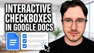 How to Insert Interactive Checkboxes Google Docs