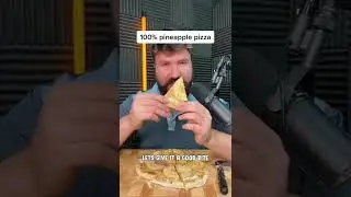 Making a pizza with only pineapple is insane!