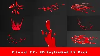 Blood FX - 2D Keyframe Animated for Unreal Engine