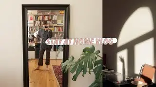 Staying at home Vlog • decluttering, books, vegan food