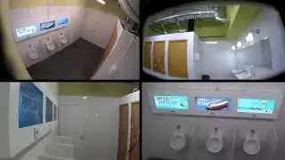 Hidden Camera with a hot babe in the men's room 2013 mp4